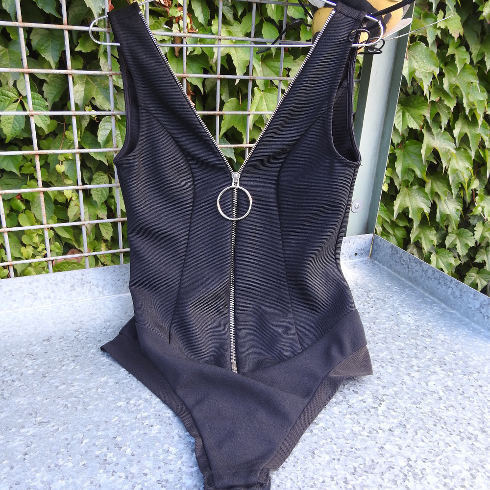 Misha Black Bodysuit Size 4